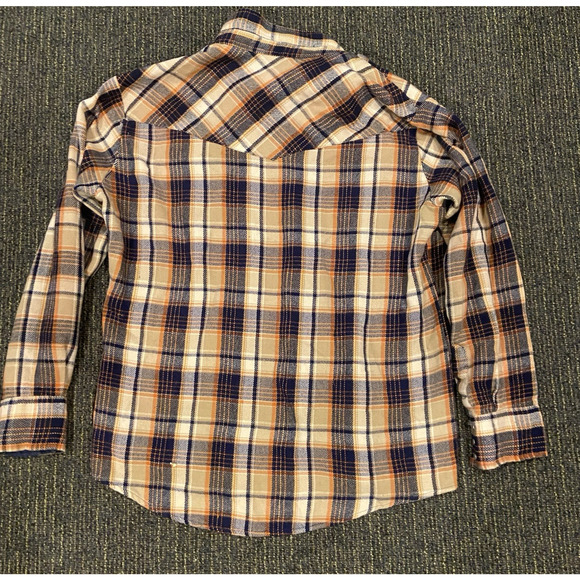 Vintage JC Penny The Mens Shop 100% Acrylic Flannel Shirt Pearl Snap Mens XLT - Picture 3 of 3